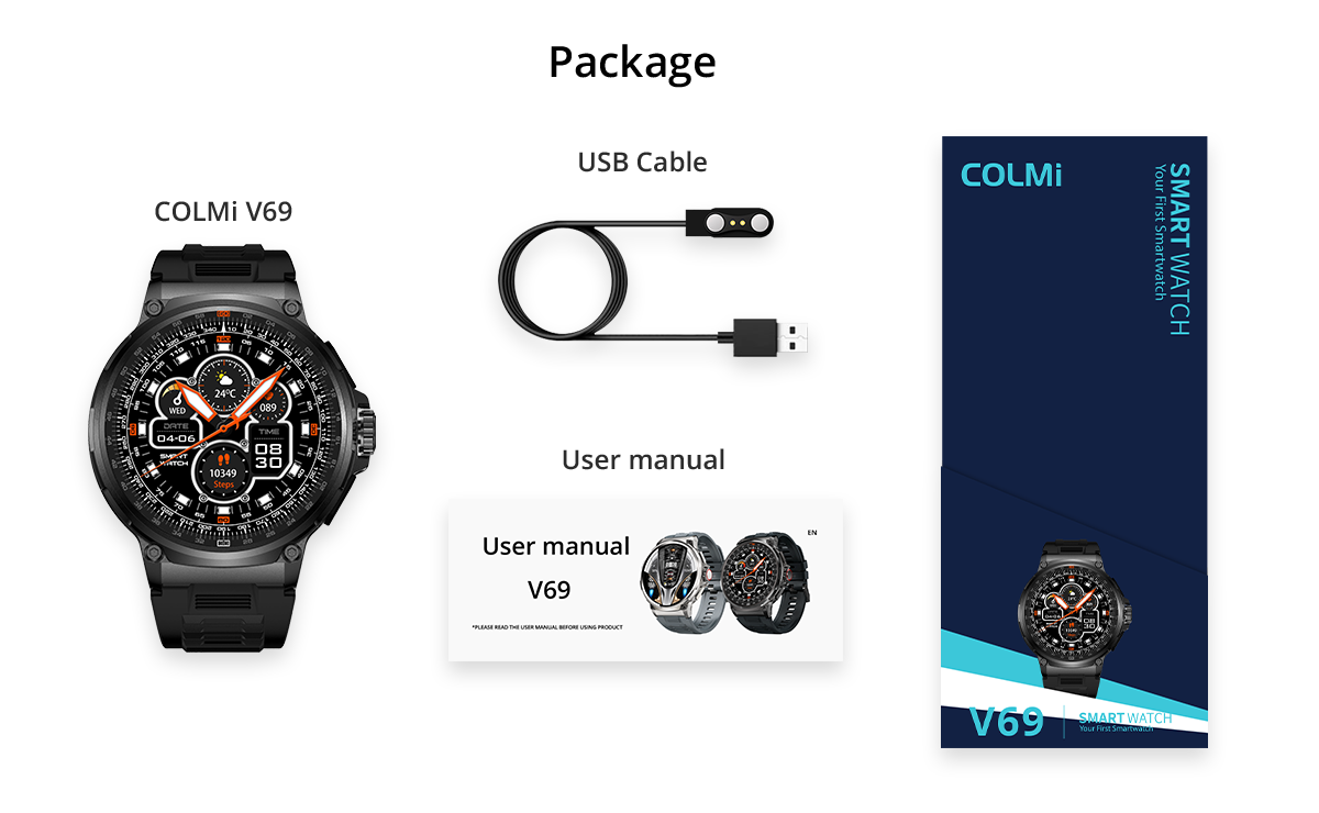 Smart Watch COLMI V69 Package Contents (21)