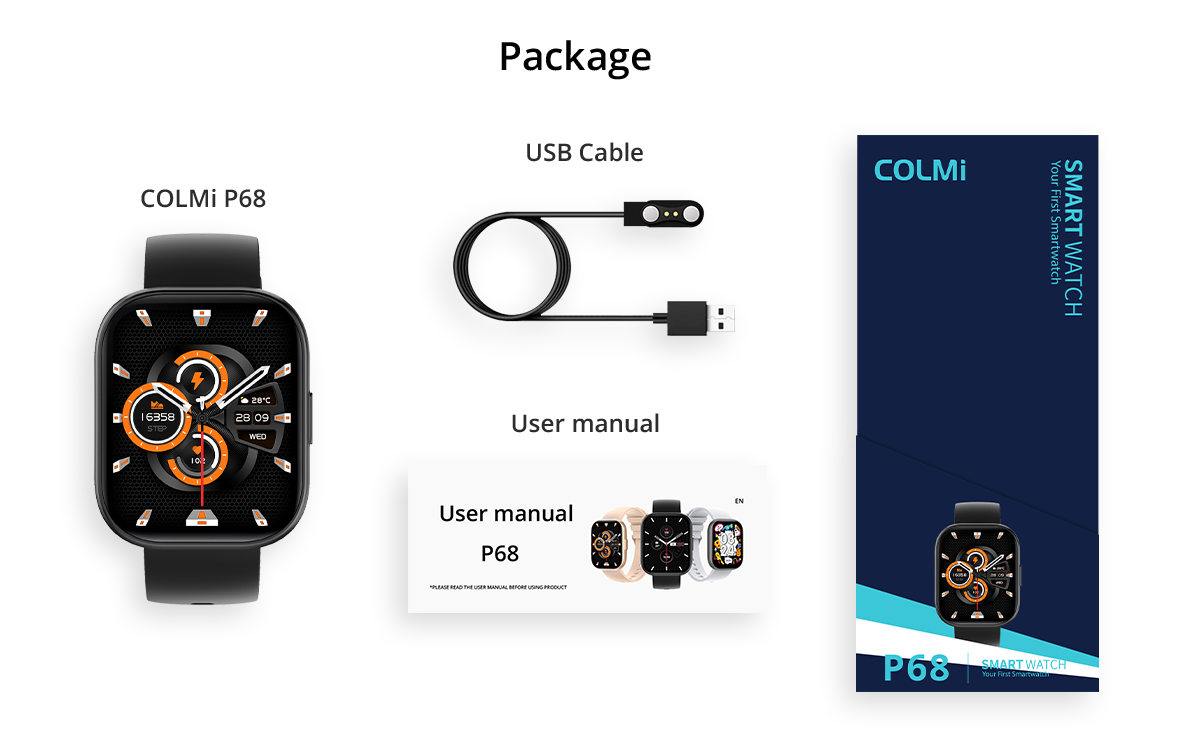 Smart Watch COLMi P68 Package Contents (21)