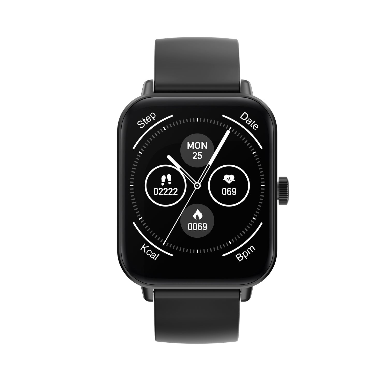 Smart watch COLMI P81 black front view