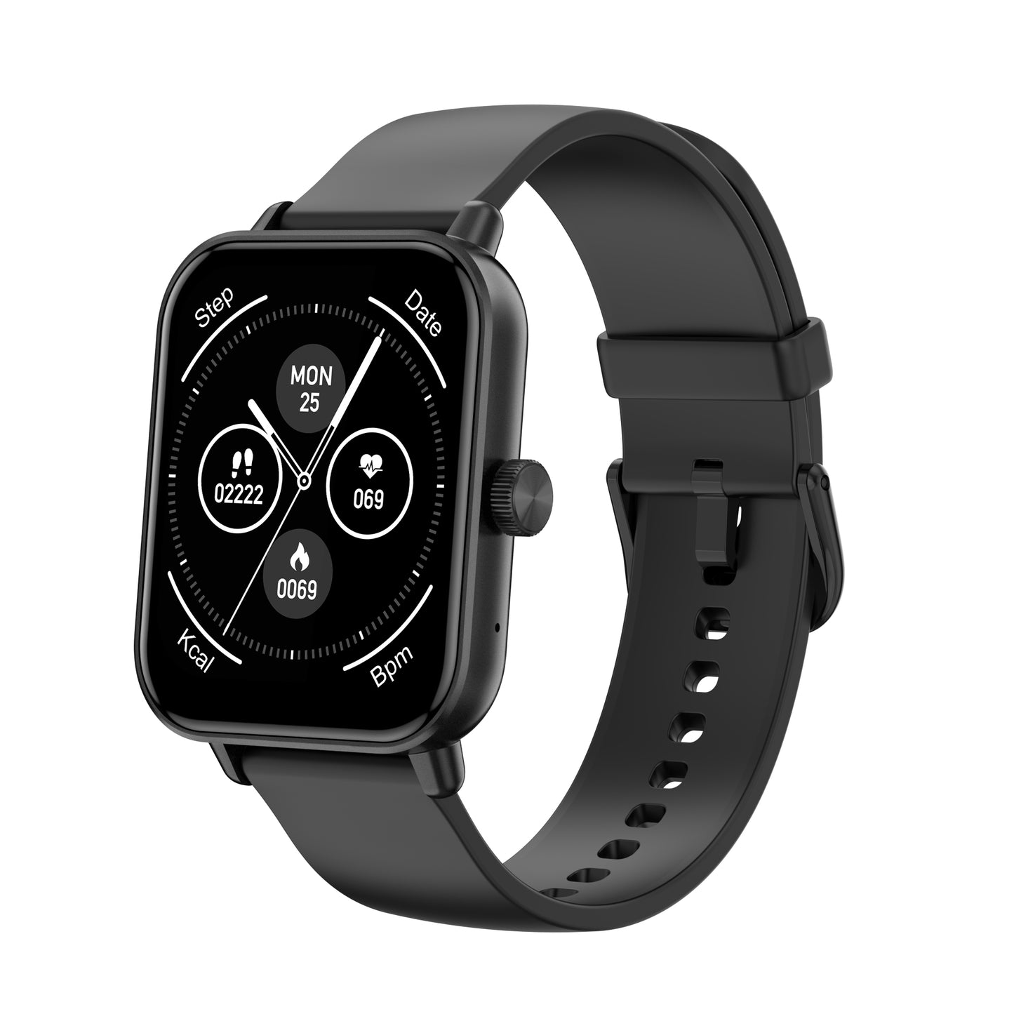 Smart watch COLMI P81 black left side view