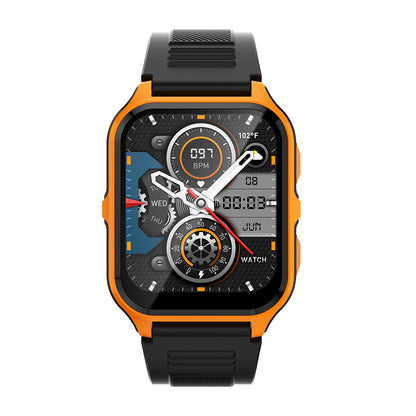 Smart watch COLMi P73 orange and black front view (2)