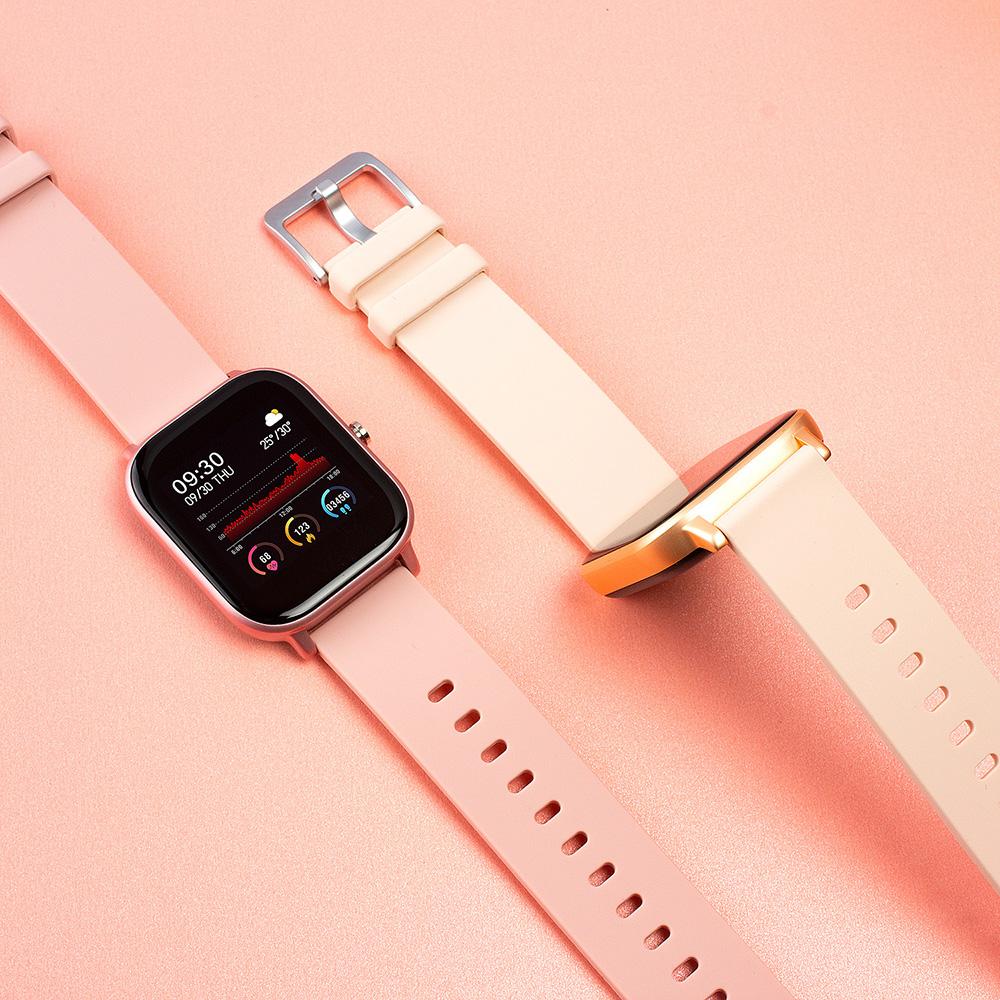 COLMI P8 1.4 inch Smart Watch Men Full Touch Fitness Tracker Blood Pressure Smart Clock Women GTS Smartwatch for Xiaomi