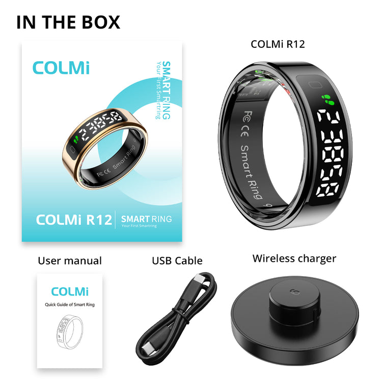 COLMI R12 Smart Ring with Display Screen and Touch 16 COLMI R12 Smart Ring with Display Screen and Touch 16