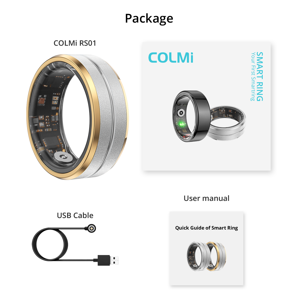 COLMI RS01 smart ring packaging picture
