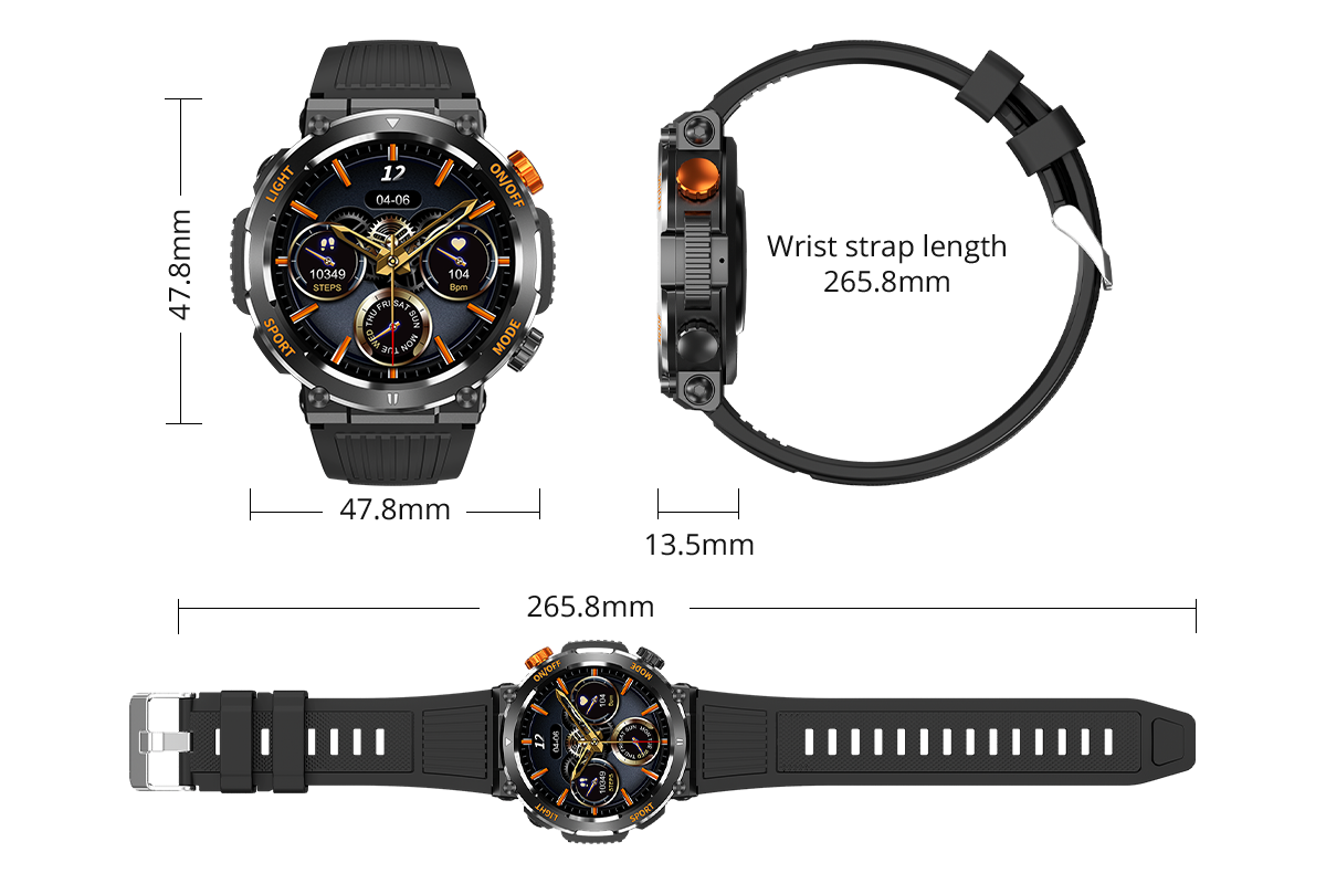Detailed parameters of smart watch COLMi V68 (20)