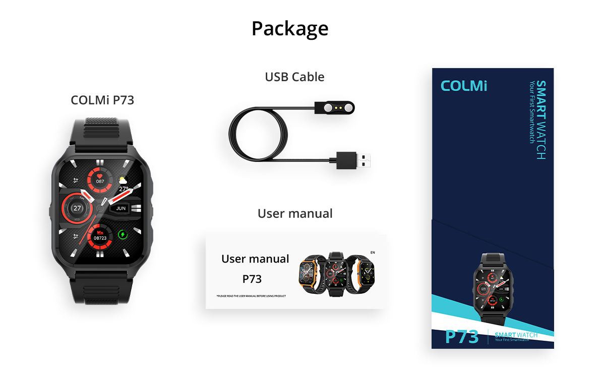 Smart Watch COLMI P73 Package Contents (21)