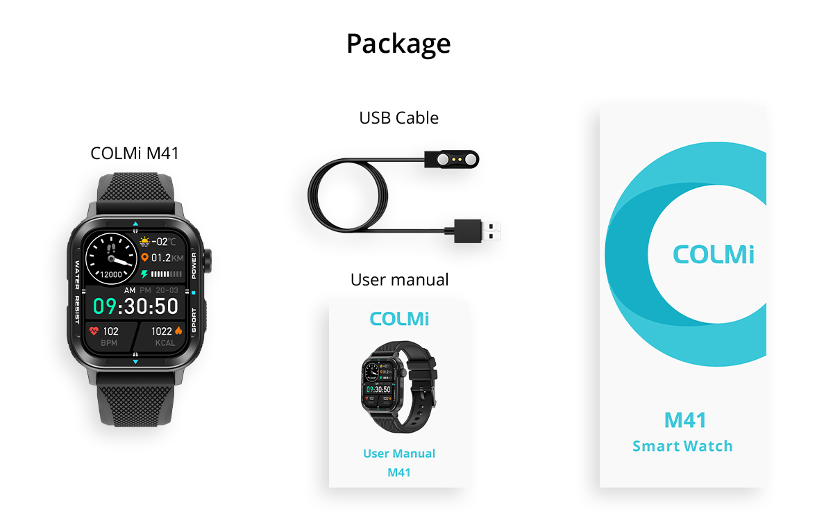 Smart Watch COLMi M41 Package Drawing (20)