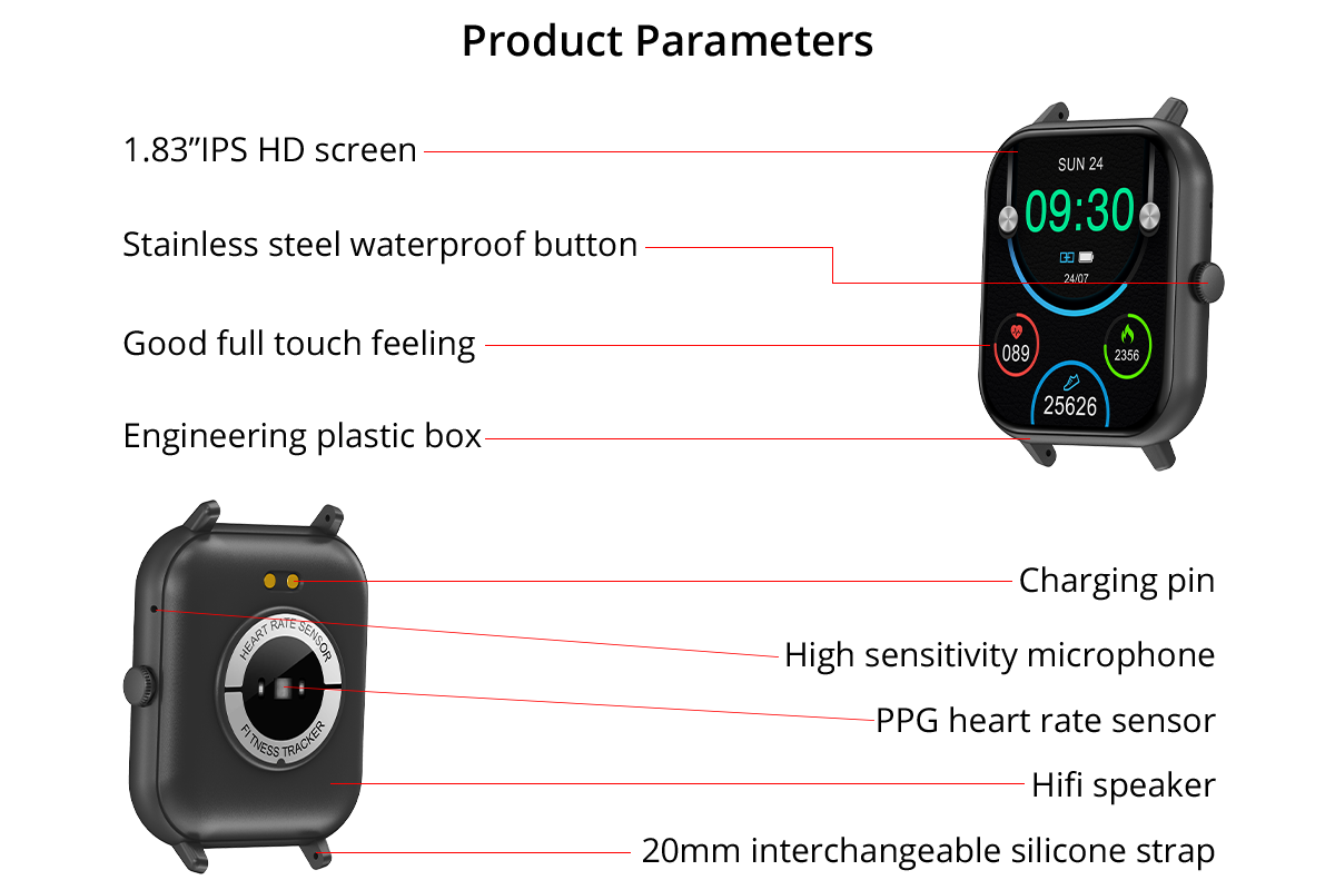 Smart Watch COLMi P20 Plus Detailed Parameters (20)