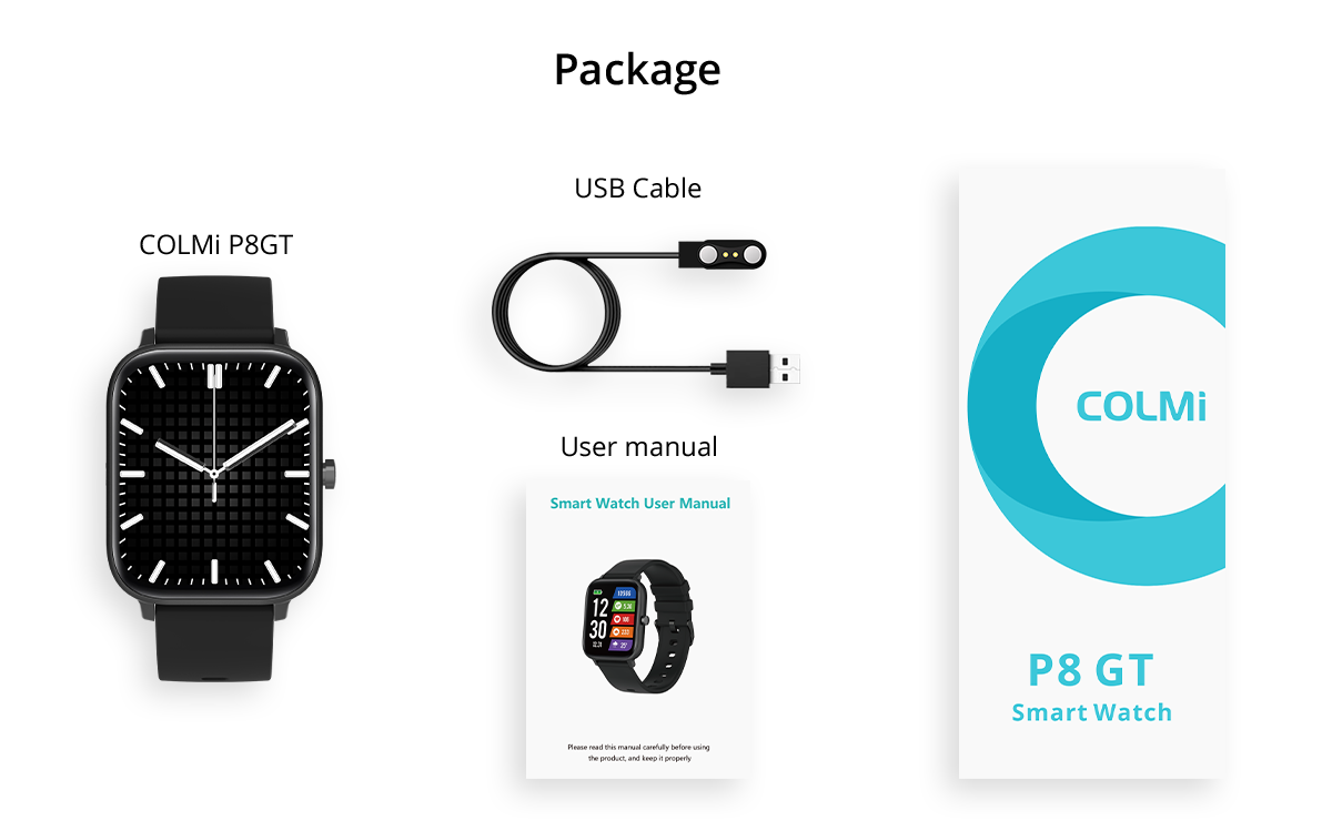 Smart Watch COLMi P8 GT Package Contents (21)