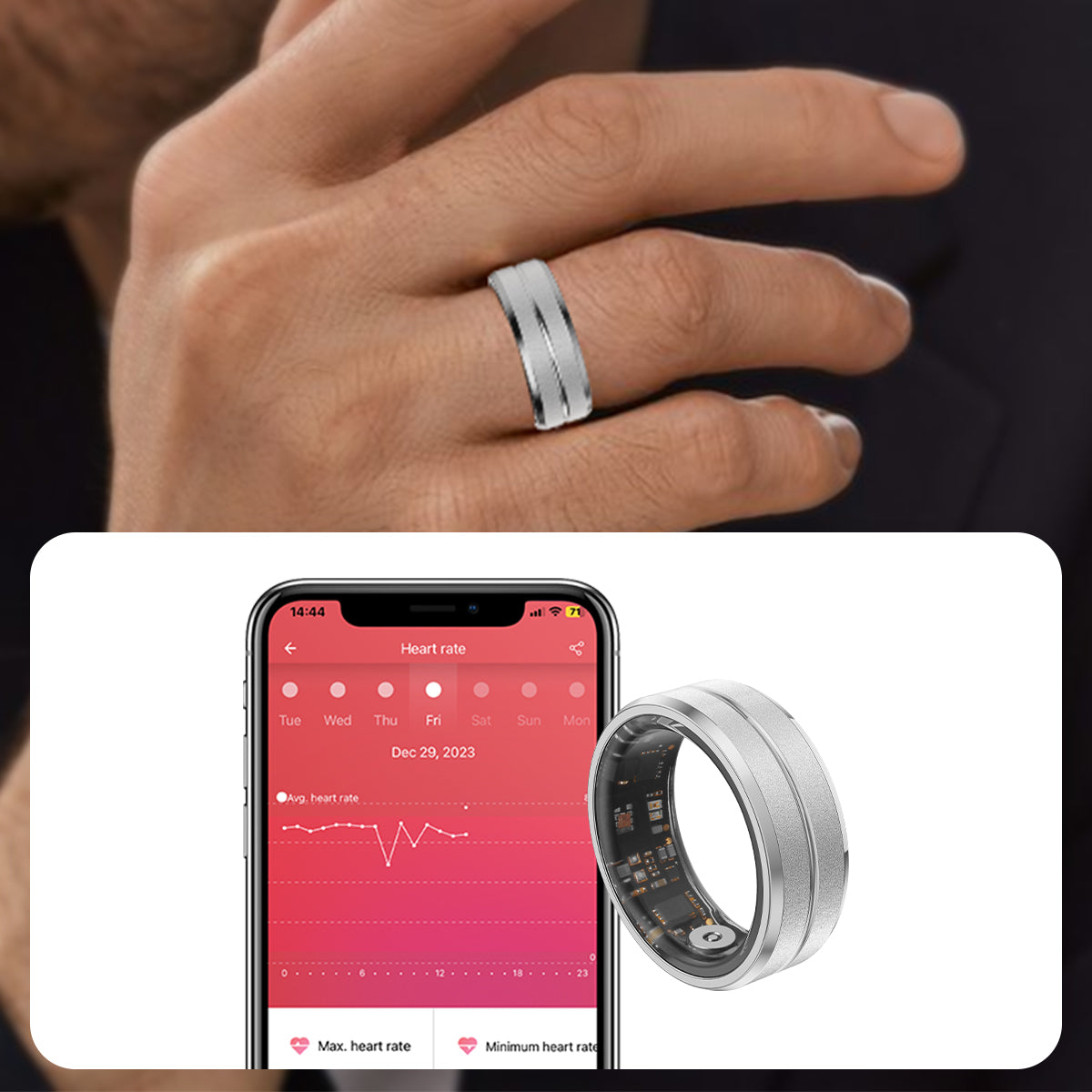 Smart ring RS01 heart rate