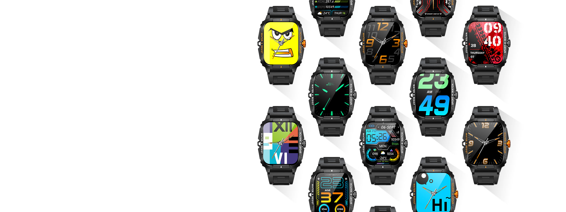 Smart watch COLMI P76 various dials (19)