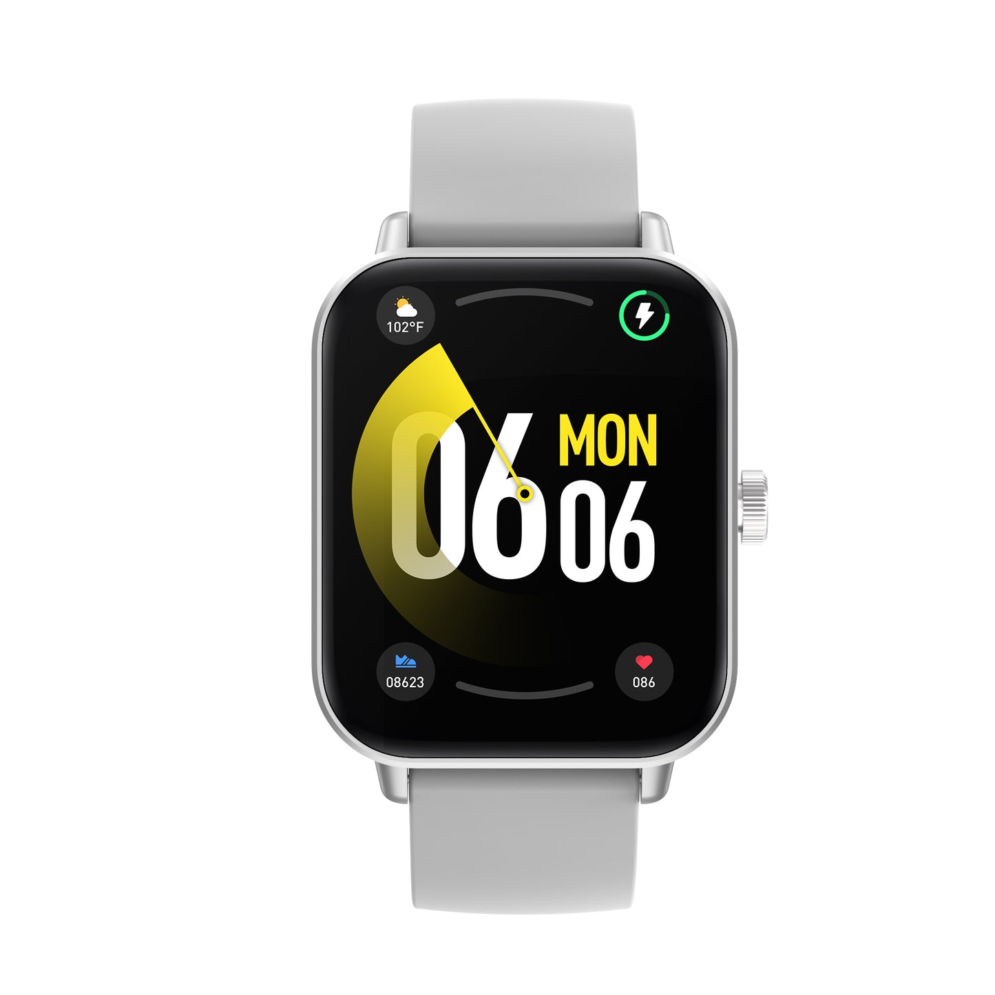 Smart watch COLMI P81 silver front view