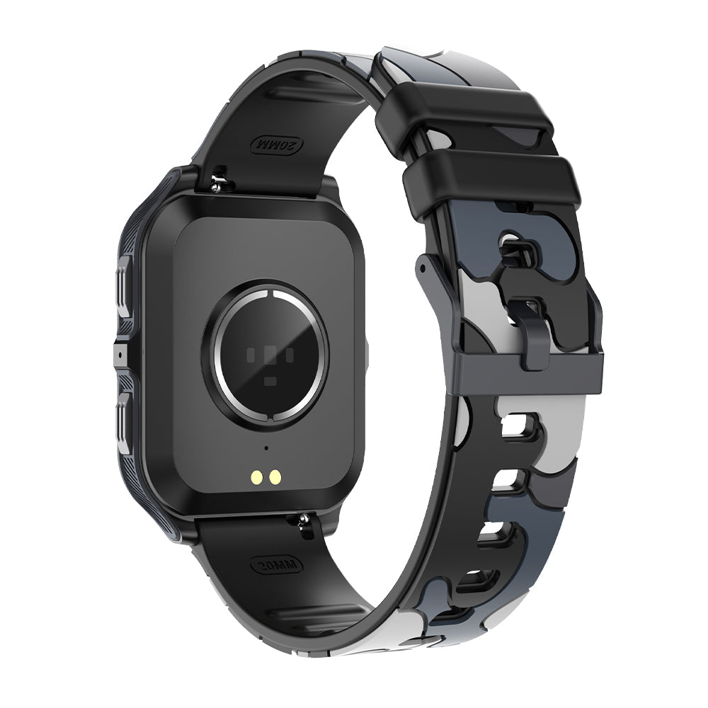 Smart watch COLMi P73 black camouflage strap back view (5)