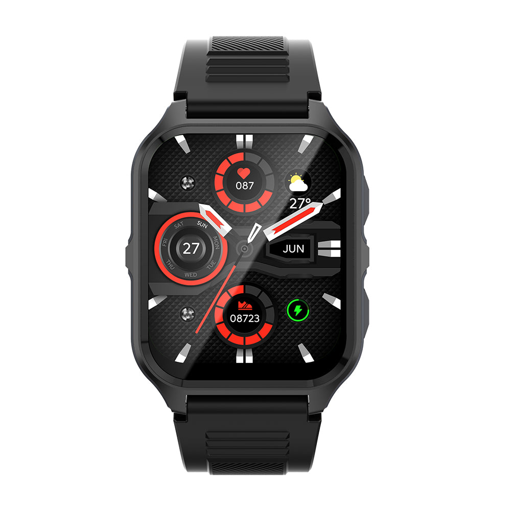 Smart watch COLMi P73 black front view (3)