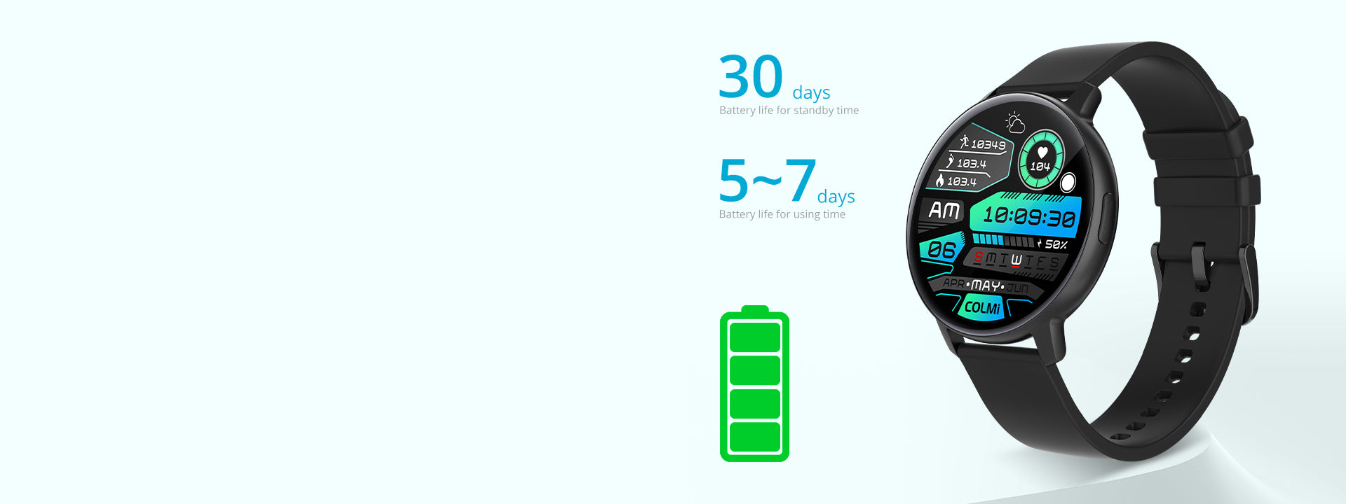 COLMI i31 Smartwatch 30 Smartwatch COLMi i31 battery life (17)