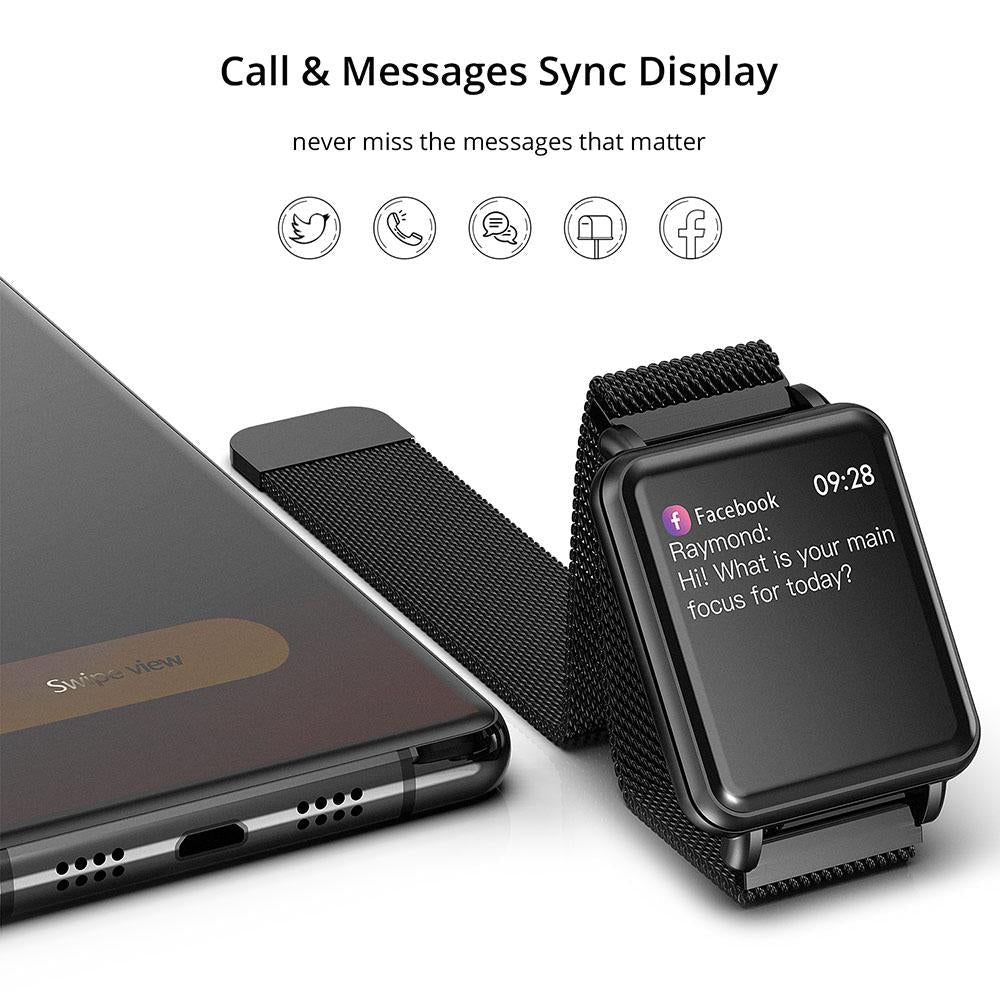 COLMI Smart Watch for Men, IP68 Waterproof Fitness Tracker Compatible with iPhone Android, Bluetooth Pedometer, Heart Rate and Blood Pressure Monitor