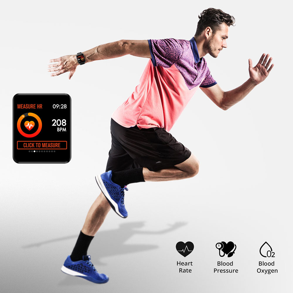 COLMI Smart Watch for Men, IP68 Waterproof Fitness Tracker Compatible with iPhone Android, Bluetooth Pedometer, Heart Rate and Blood Pressure Monitor