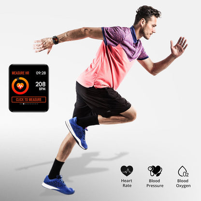 COLMI Smart Watch for Men, IP68 Waterproof Fitness Tracker Compatible with iPhone Android, Bluetooth Pedometer, Heart Rate and Blood Pressure Monitor