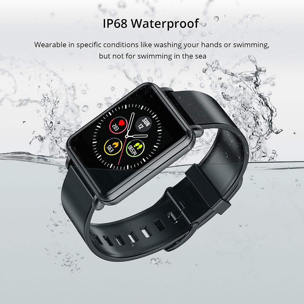 COLMI Smart Watch for Men, IP68 Waterproof Fitness Tracker Compatible with iPhone Android, Bluetooth Pedometer, Heart Rate and Blood Pressure Monitor