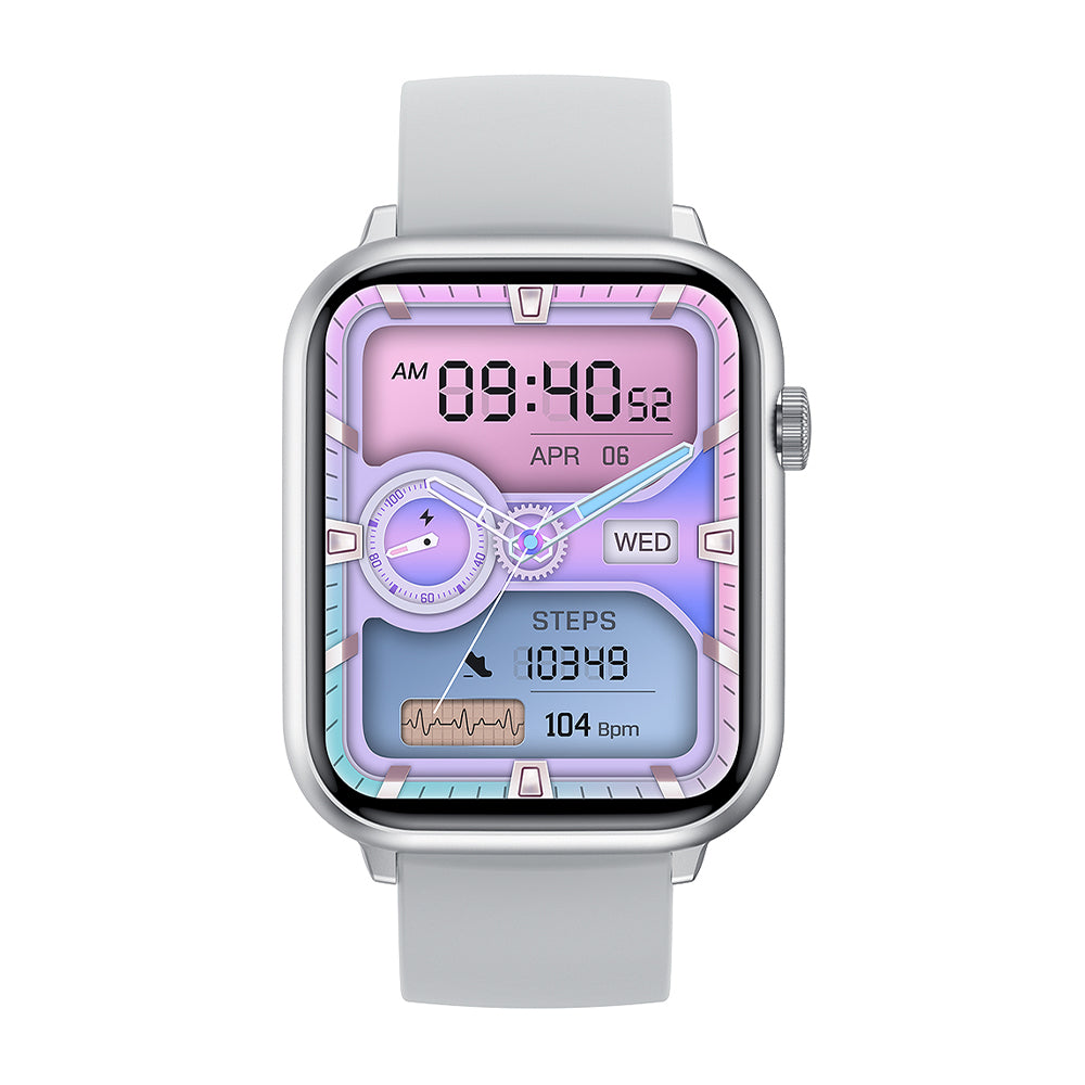 Smart Watch COLMi C80 Silver Front View